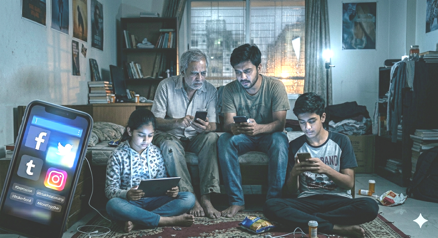 'কৃত্তিম আলোর নিচে বিবর্ণ বন্ধন'