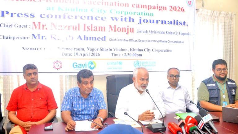 খুলনায় ৯৩ হাজারের বেশি শিশুকে হাম-রুবেলা টিকা দেওয়ার লক্ষ্যমাত্রা