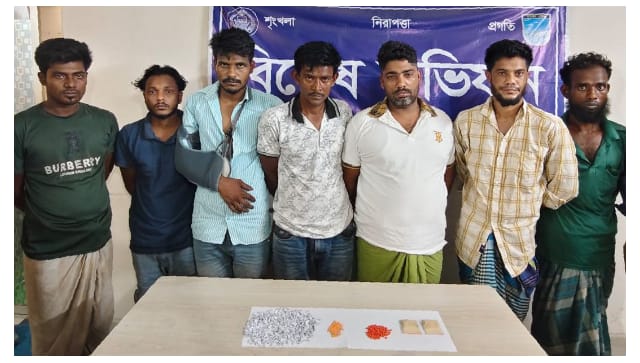 ঢাকা জেলা ডিবি (উত্তর)-এর বিশেষ অভিযান, ইয়াবা ও হেরোইনসহ ৭ মাদক ব্যবসায়ী গ্রেফতার
