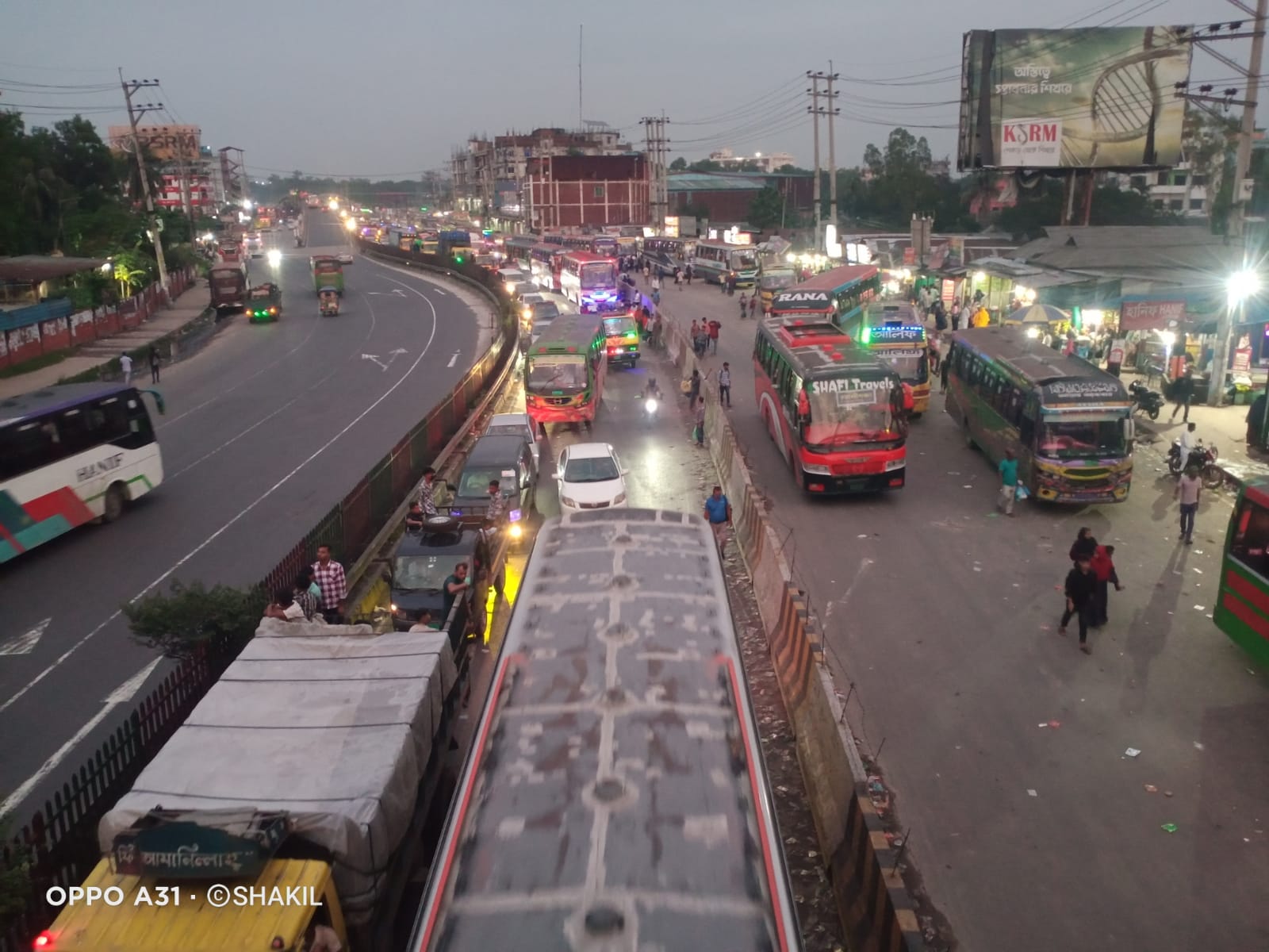 ঈদুল আজহার ছুটি শেষে মহাসড়কে বাড়ছে গাড়ির চাপ