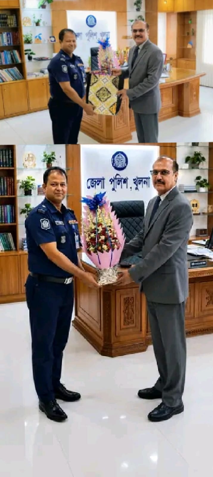 মাননীয় সহকারী হাইকমিশনার শ্রী পবন কুমারের সঙ্গে খুলনার পুলিশ সুপারের সৌজন্য সাক্ষাৎ