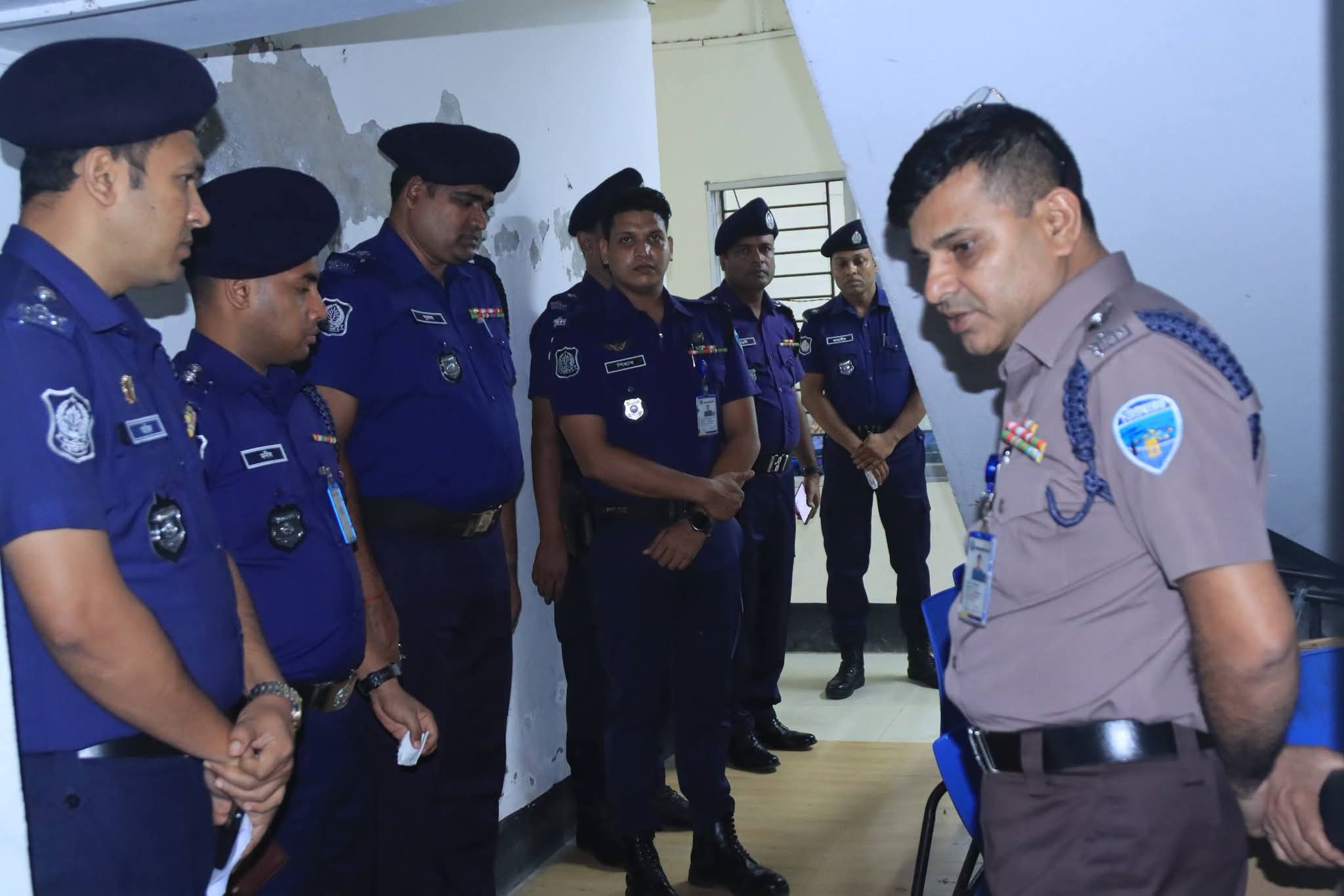 নোয়াখালীর সোনাইমুড়ী থানা পরিদর্শন করেছেন এসপি এন এম নাসিরুদ্দিন