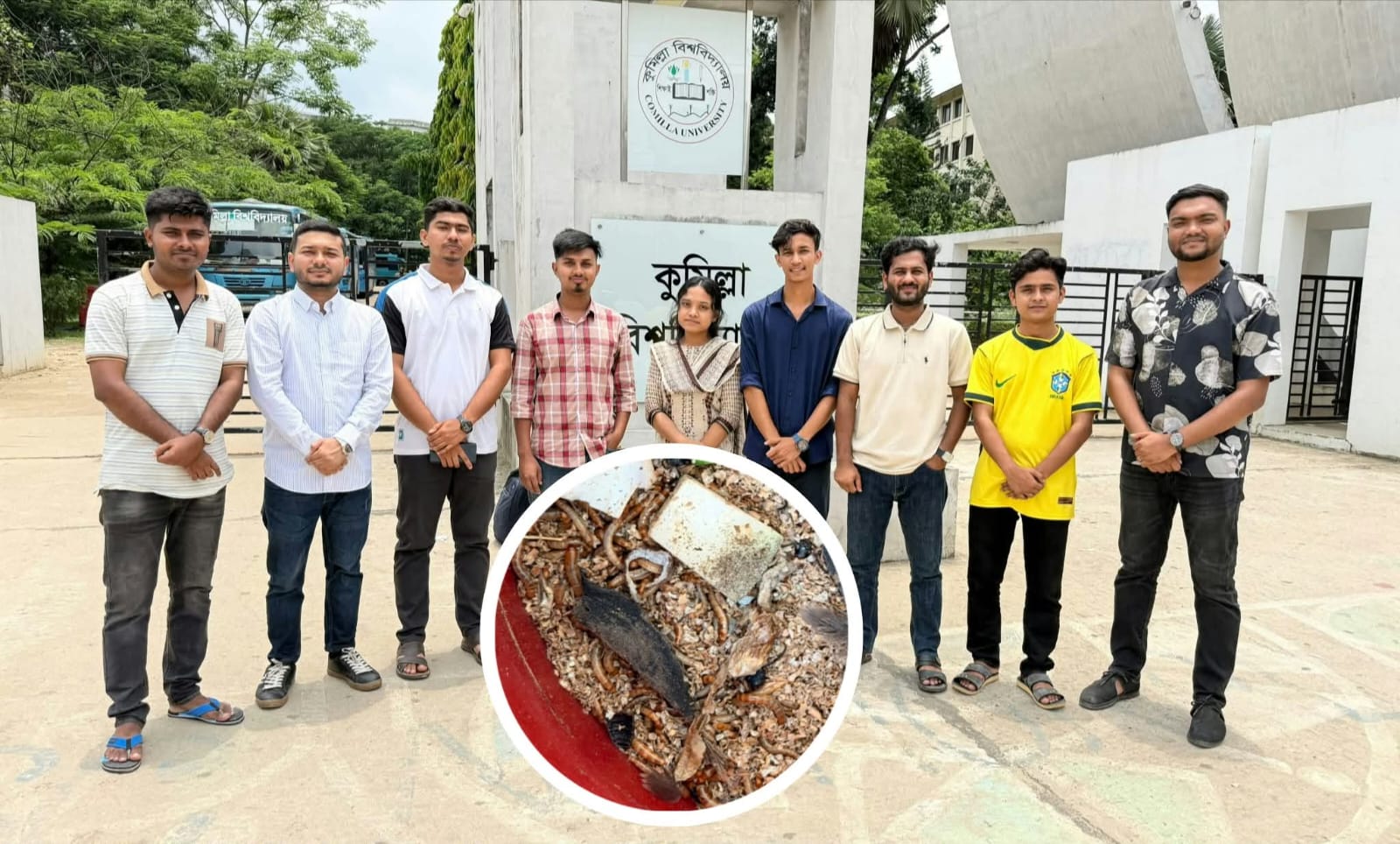 খাদ্য বর্জ্য থেকেই মাছের খাদ্য, কুবি শিক্ষার্থীদের ব্যতিক্রমী উদ্যোগ