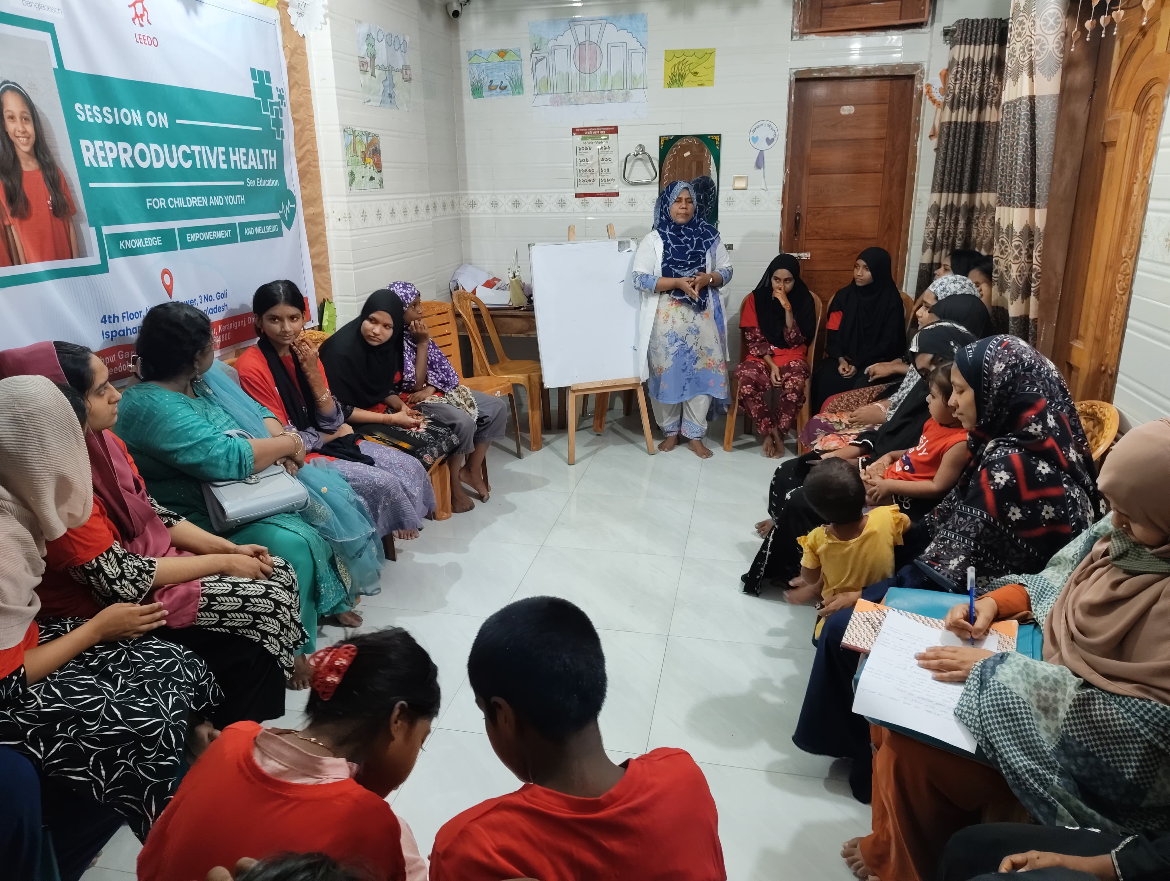 সুবিধাবঞ্চিত শিশুদের প্রজনন স্বাস্থ্য ও যৌন সচেতনতায় লিডোর বিশেষ সেশন